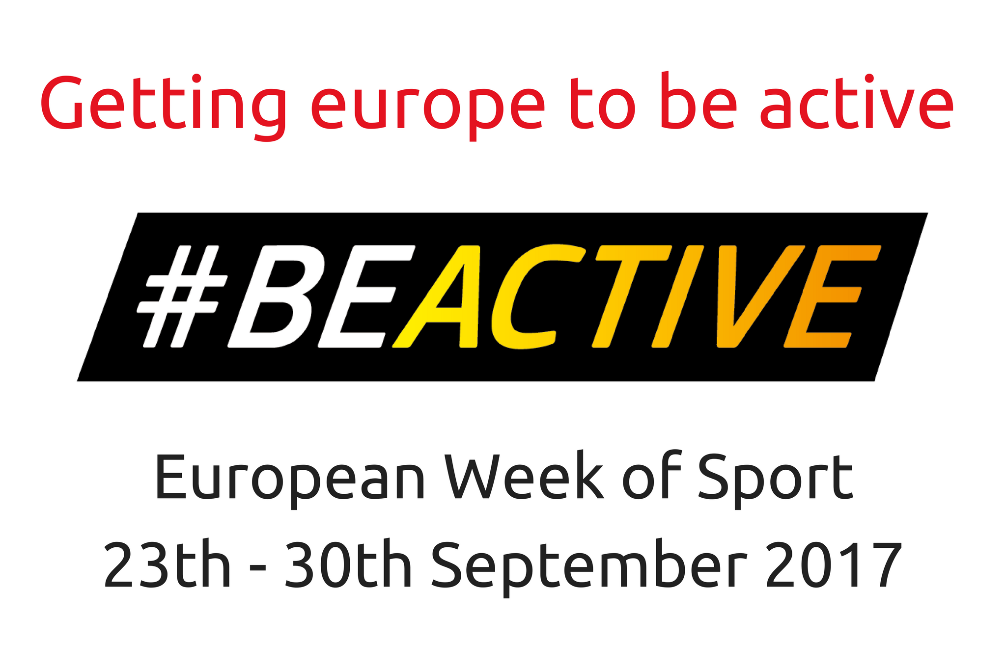 #beActive &#8211; The European Week of Sport
