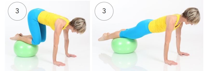 Coreübung mit dem Redondo Ball Plus